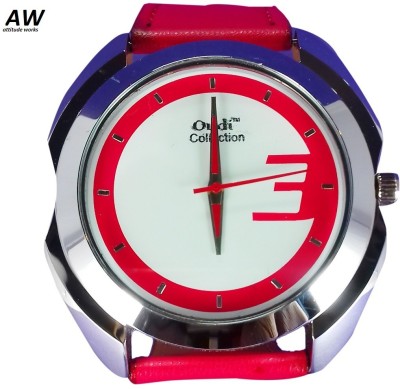 Attitude Works Red Analog Watch  - For Men   Watches  (Attitude Works)
