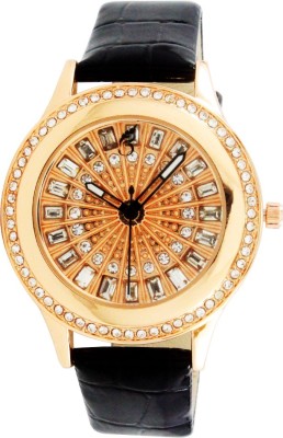 Vilam Diamond Studed Cocktail Gold Dial Analog Watch  - For Women   Watches  (Vilam)