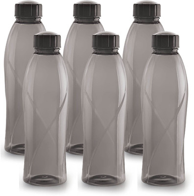 

Cello Texas 1000 ml Water Bottles(Set of 6, Black)