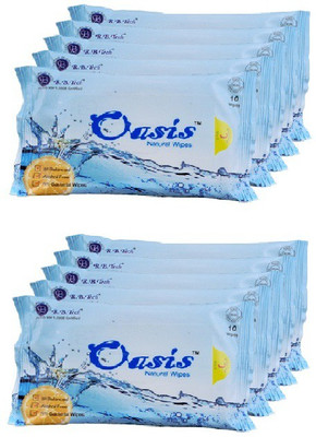 

Oasis Natural Fresh Wipes For Instant Veggie Cleaning(10 Pieces)