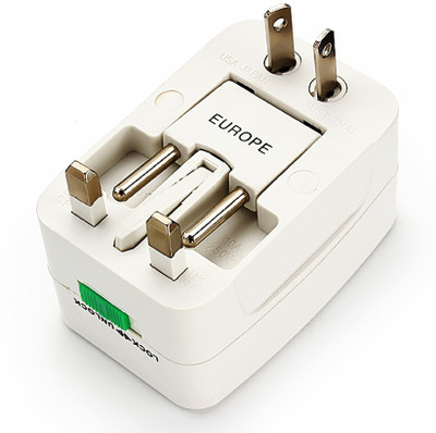 

VibeX ® Universal Travel International Charger Worldwide Adaptor(White)