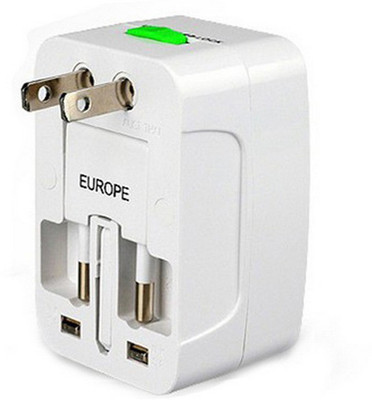 VibeX ® Universal Travel Global Charger For International Use Worldwide Adaptor White VibeX Laptop Accessories
