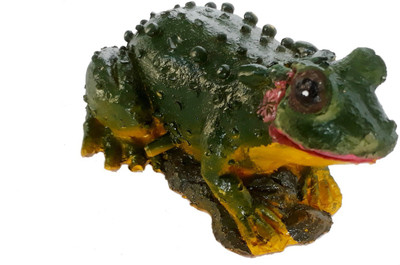 

SRI Resin Green Frog Aquarium Decorative Item Laterite Unplanted Substrate(Green)