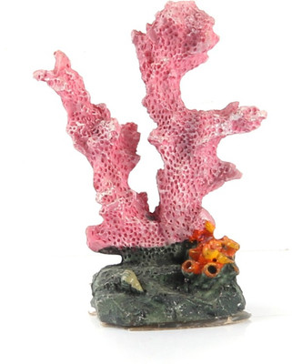 

SRI Artifical Coral Aquarium Decoration Ornament For Fish Tank Laterite Unplanted Substrate(Pink)