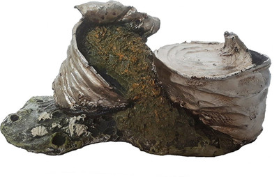 

SRI Aquarium Decorative Disposal Can Ornaments For Fish Tank Laterite Unplanted Substrate(Silver)