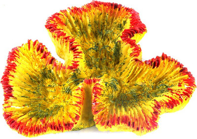 

SRI Artifical Coral Aquarium Decoration Ornament For Fish Tank Laterite Unplanted Substrate(Yellow)