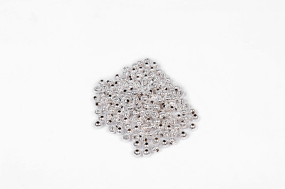

Vardhman Jewellery making silver metal beads,2 mm, pack of 1500