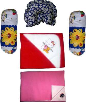 

Xchildhood Newborn Baby Care Combo Set .(Multicolor)