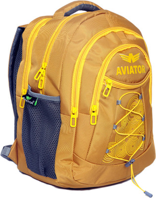 

Aviator School Bag 22 L Backpack(Gold), Golg