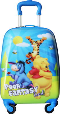 

Gamme DISNEY POOH WITH FRIENDS KIDS LUGGAGE TROLLEY BAG Trolley(Blue, 16 inch)