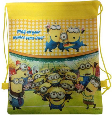Funcart Funcart Yellow cartoon haversack bag for return gifts or light items Waterproof Haversack(Multicolor, 14 inch) available at flipkart for Rs.143
