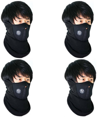 

CleanIt Black Bike Face Mask for Men & Women(Size: Free, Balaclava)