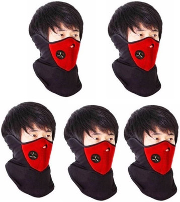

CleanIt Red Bike Face Mask for Men & Women(Size: Free, Balaclava)