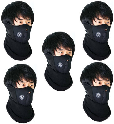 

CleanIt Black Bike Face Mask for Men & Women(Size: Free, Balaclava)