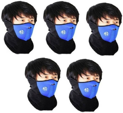 

CleanIt Blue Bike Face Mask for Men & Women(Size: Free, Balaclava)
