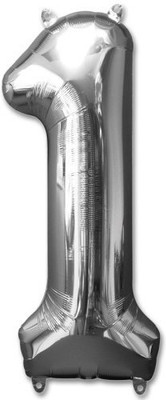 

ROCK THE PARTY Solid SILVER 1 Balloon(Silver, Pack of 1)