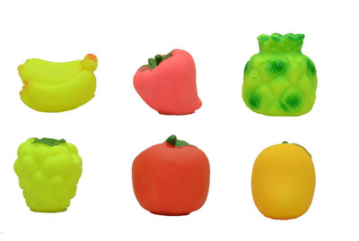 

Deep Fruits Squeeze Set Premium Soft Rubber Squeeze Sound Toy For Baby Bath Toy(Multicolor)