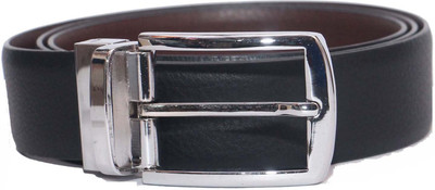

Kiko Men Formal Black Genuine Leather Reversible Belt