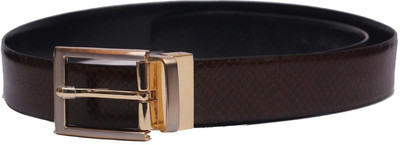 

Kiko Men Formal Brown Genuine Leather Reversible Belt