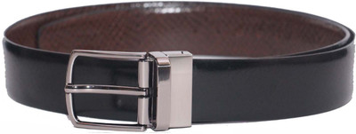 

PRUG Men Formal Black Genuine Leather Reversible Belt