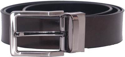 

Ekvi Men Formal Black Genuine Leather Reversible Belt