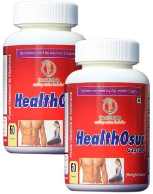 Suraj Herbals HealthOsur- Herbal Weight Gain Capsule, Gain 3-5kgs Weight (Pack Of 2)(180 g)