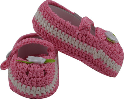 

Joymart Soft Cotton Fancy Baby Booties for New Born/ Infant Booties(Toe to Heel Length - 11 cm Pink)
