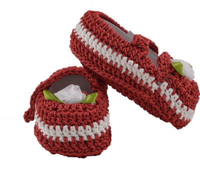 

Joymart Soft Cotton Fancy Baby Booties for New Born/ Infant Booties(Toe to Heel Length - 18 cm Red)