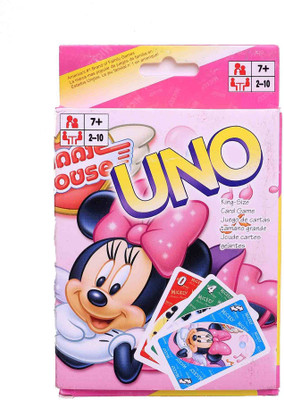 

Funcart Minnie Mouse Uno playing cards for kids(Multicolor)