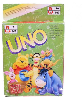 

Funcart Winnie The Pooh Uno playing Cards for kids(Multicolor)