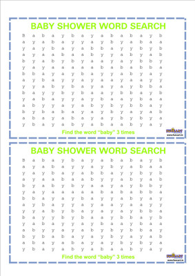 

Funcart Baby Word Search (pack of 24 cards plus 1 answer sheet)(Multicolor)