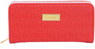 

Bagaholics Casual Red, Gold Clutch, Gold;red
