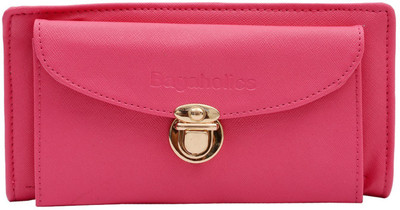 

Bagaholics Casual Pink, Gold Clutch, Gold;pink