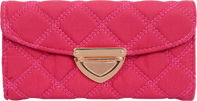 

Bagaholics Casual Pink, Gold Clutch, Gold;pink