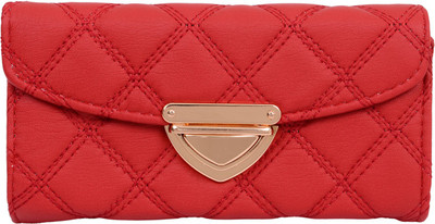 

Bagaholics Casual Red, Gold Clutch, Gold;red