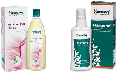 

Himalaya hair fall oil 100 ml and hair zone solution 60 ml(Set of 2)