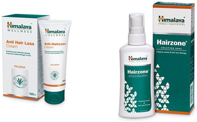 

Himalaya hair loss cream 100 ml and hair zone solution 60 ml(Set of 2)