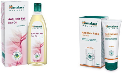 Himalaya hair fall oil 100 ml and hair loss cream 100 ml(Set of 2)