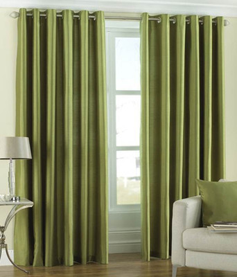 

Livingcreation 213 cm (7 ft) Polyester Door Curtain (Pack Of 2)(Plain, Multicolor)