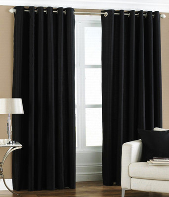 

Livingcreation 213 cm (7 ft) Polyester Door Curtain (Pack Of 2)(Plain, Multicolor)