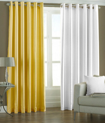 

Livingcreation 213 cm (7 ft) Polyester Door Curtain (Pack Of 2)(Plain, Multicolor)
