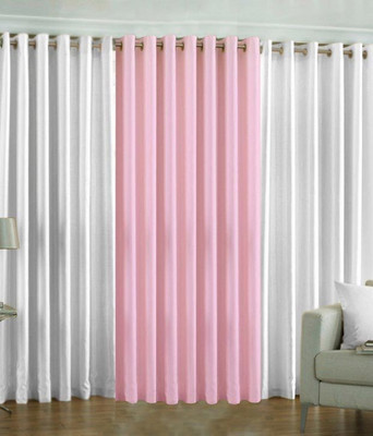 

Livingcreation 213 cm (7 ft) Polyester Door Curtain (Pack Of 3)(Plain, Multicolor)