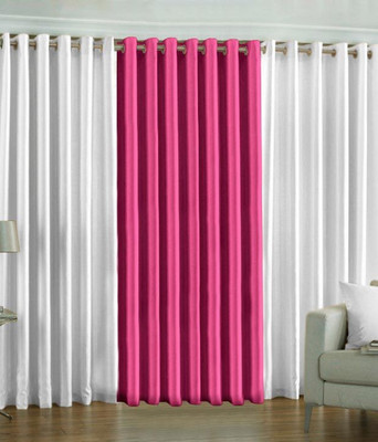 

Livingcreation 213 cm (18 ft) Polyester Door Curtain (Pack Of 3)(Plain, Multicolor)