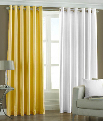 

Livingcreation 213 cm (7 ft) Polyester Door Curtain (Pack Of 2)(Plain, Multicolor)