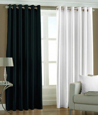 

Livingcreation 213 cm (7 ft) Polyester Door Curtain (Pack Of 2)(Plain, Multicolor)