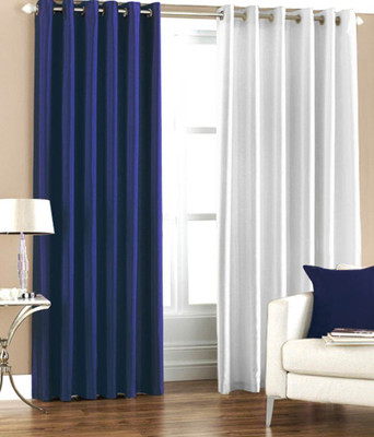

Livingcreation 213 cm (7 ft) Polyester Door Curtain (Pack Of 2)(Plain, Multicolor)