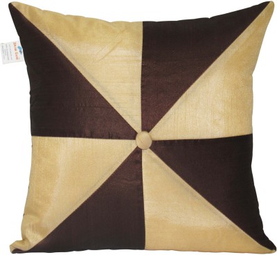 ZIKRAK EXIM Floral Cushions Cover(40 cm*40 cm, Beige, Brown)