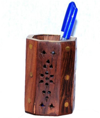 

Craftspoint 1 Compartments Sheesham Wood Pen Stand(Brown)