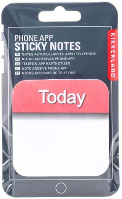 Kikkerland Mini Memo Pad(Phone App, Multicolor)