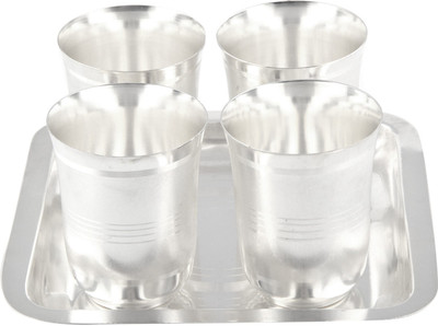 

Jaipurikala Pack of 5 Dinner Set(Silver Plated)